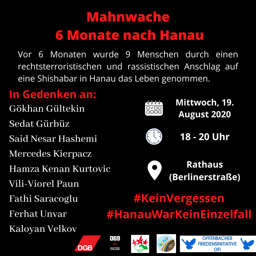 Mahnwache Hanau OF