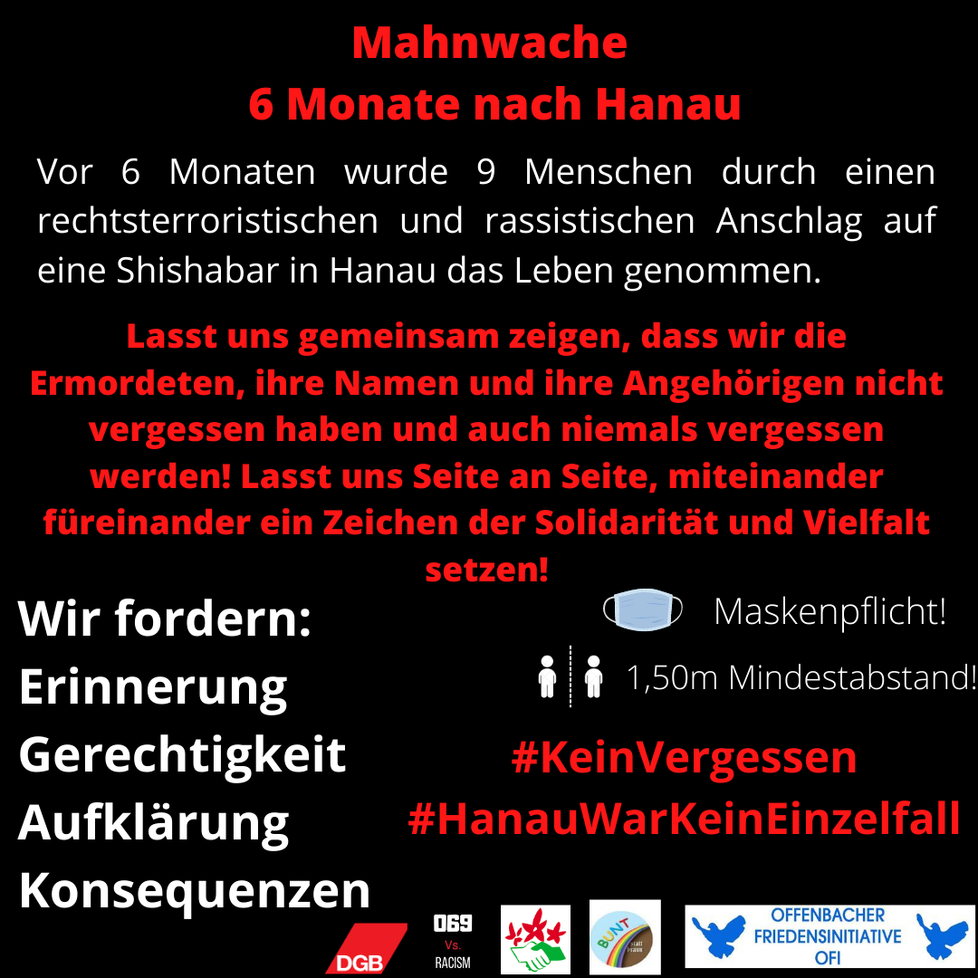 Mahnwache Hanau OF 2