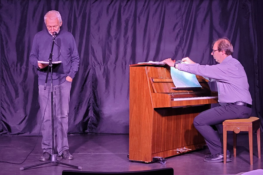 Am 2. Juni 2025 führten Erich Schaffner und Georg Klemp ein großartiges Anti-Kriegs-Programm im Heinrich-Heine-Club Offenbach auf.