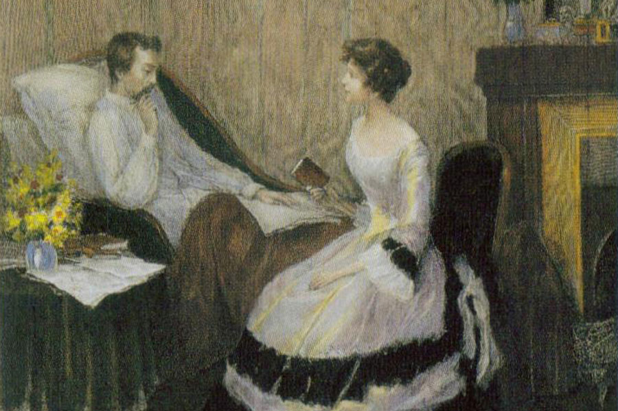 23.11.2026 - Die Matratzengruft oder das Wunder Heine 2 Heinrich Lefler: Heinrich Heine und Elise Krinitz